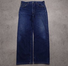 90s Levi's 501XX Redline Selvedge Button Fly Dark Indigo W33 L30 USA Valencia