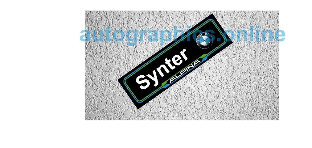 SYNTER ALPINA BMW REAR WINDOW classic car reproduction sticker