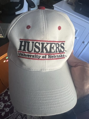 Vintage 90s Nebraska Cornhuskers Hat The Game 3 Bar SnapBack One Size University