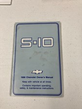 1986 S10 Chevrolet Blazer And TruckOwners Manual