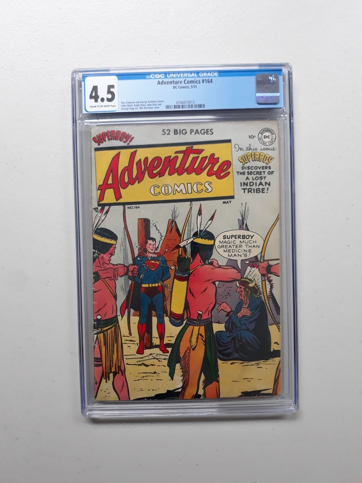 Adventure Comics 164 CGC, DC 1951 Superboy