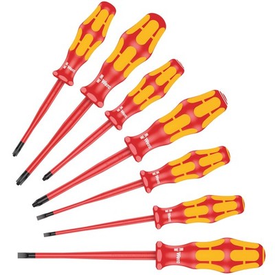 Wera 05135961001 Schraubendreher-Satz Kraftform PlusSerie 100 160iSS 7-tlg rot gelb