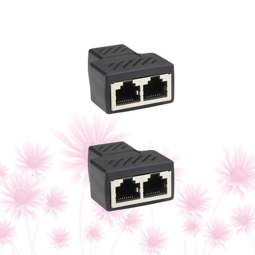 2PCS -Netzwerkkabelanschluss Splitter Connector Black Adapter Network Adapter - 第 12/12 張圖片