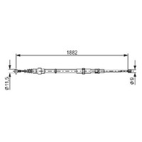 2X Handbremsseil Hinten FüR Skoda Roomster 5J 1.6 1.9 06 Bis 15 Bosch BMS Cggb