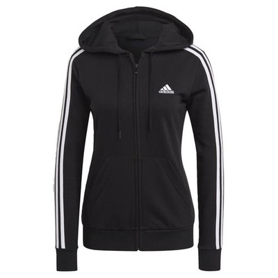 adidas women Essentials French Terry 3-Stripes Full-Zip Hoodie | eBay