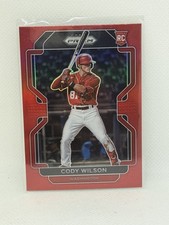2022 Panini Prizm Baseball CODY WILSON RC ROOKIE RED Prizm #94 NATIONALS