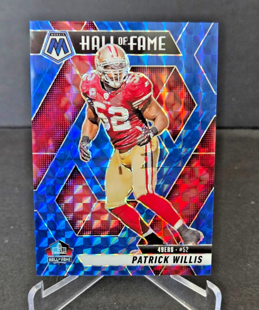 2025 Panini Mosaic - Hall of Fame Patrick Willis #299 Blue Mosaic Prizm #37/99