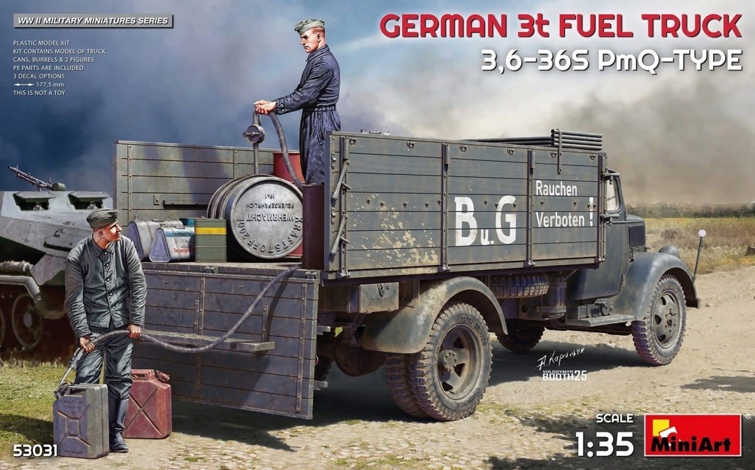 MiniArt 53031 1:35th scale German 3t Fuel Truck 3,6-36S PmQ-Type