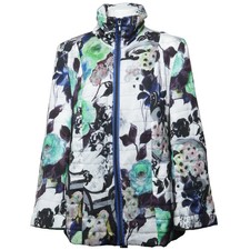 Elena Grunert, Winterjacke, Damen, Größe: 48, Weiß/Schwarz/Mehrfarbig #eyO