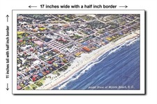 South Carolina 1940s - Aerial view of Myrtle Beach, S. C. - 11x17 Poster