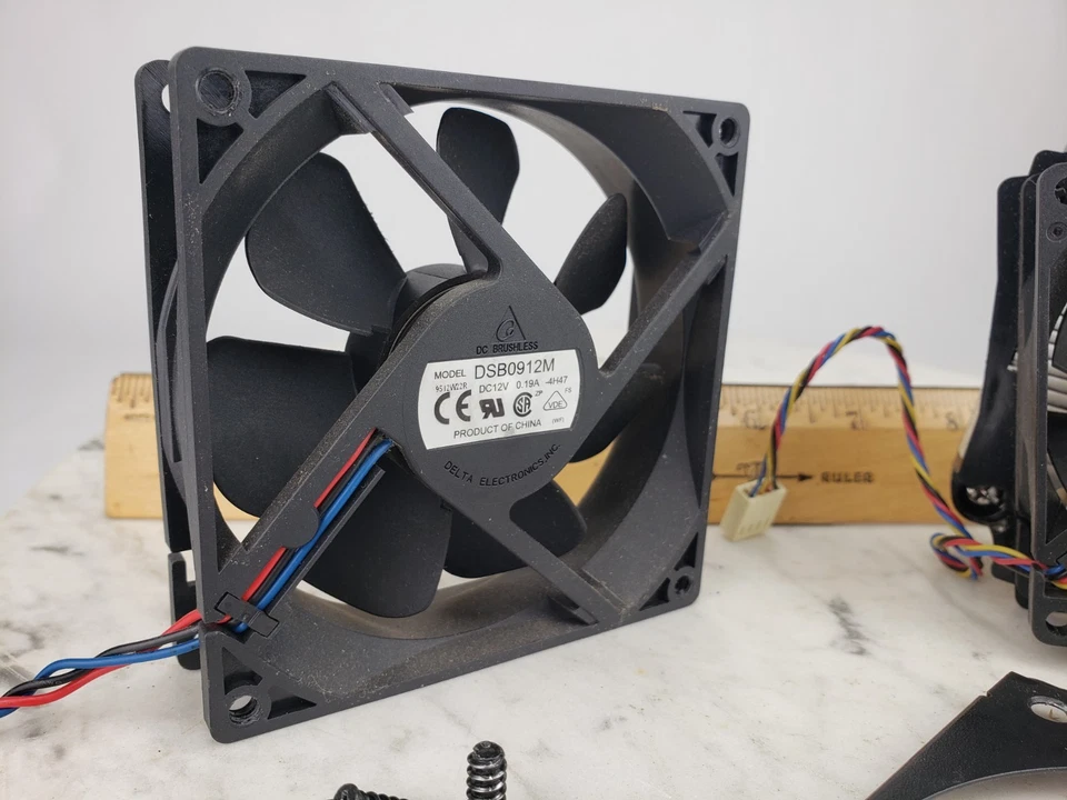 2x Ventilador de refrigeración para computadora - AUB0812VH Delta 12V Disipador de calor DSB0912M HP Escritorio Foto 4 de 4