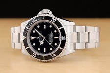 2000 PAPER ROLEX MENS SEA-DWELLER DATE 16600 40MM BLACK DIAL STEEL WATCH 2