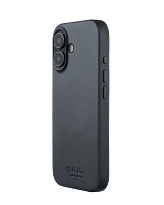 Mujjo Leather Case for iPhone 17   MagSafe Compatible  Basalt Blue