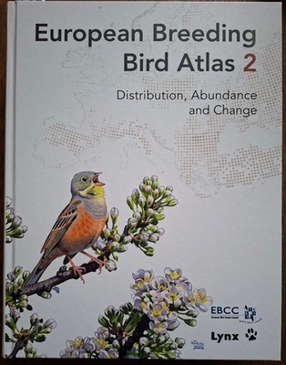 European Breeding Bird Atlas 2, (Brutvogelatlas). 556 Arten ,hunderte farb. Abb.
