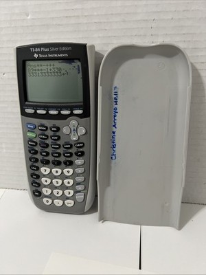 Texas Instruments TI-84 Plus Silver Edition Graphing Calculator see pictures, pl