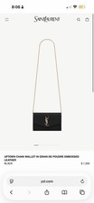 Saint Laurent Uptown Chain Wallet on Chain Sh...