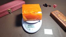 Amber Bakelite block for making Prayer Beads,...