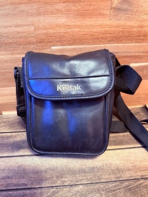 Kodak Black Leather Camera Case Shoulder Bag Vintage Film SLR Carry Pouch