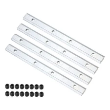 4 Pcs Aluminum Extrusion Connector, 7.1" x 0.24" Straight Line Connector