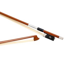 MI VI Brazilwood Violin Bow, 4/4 Full Size - Silver Tinsel