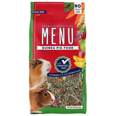 Vitakraft Menu Premium Guinea Pig Food   High-Fiber Timothy Hay & Probiotics