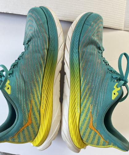 Hoka Mach 5 Running Sneakers Athletic Shoes Profly Blue Yellow Men’s 11.5 D - Picture 4 of 9