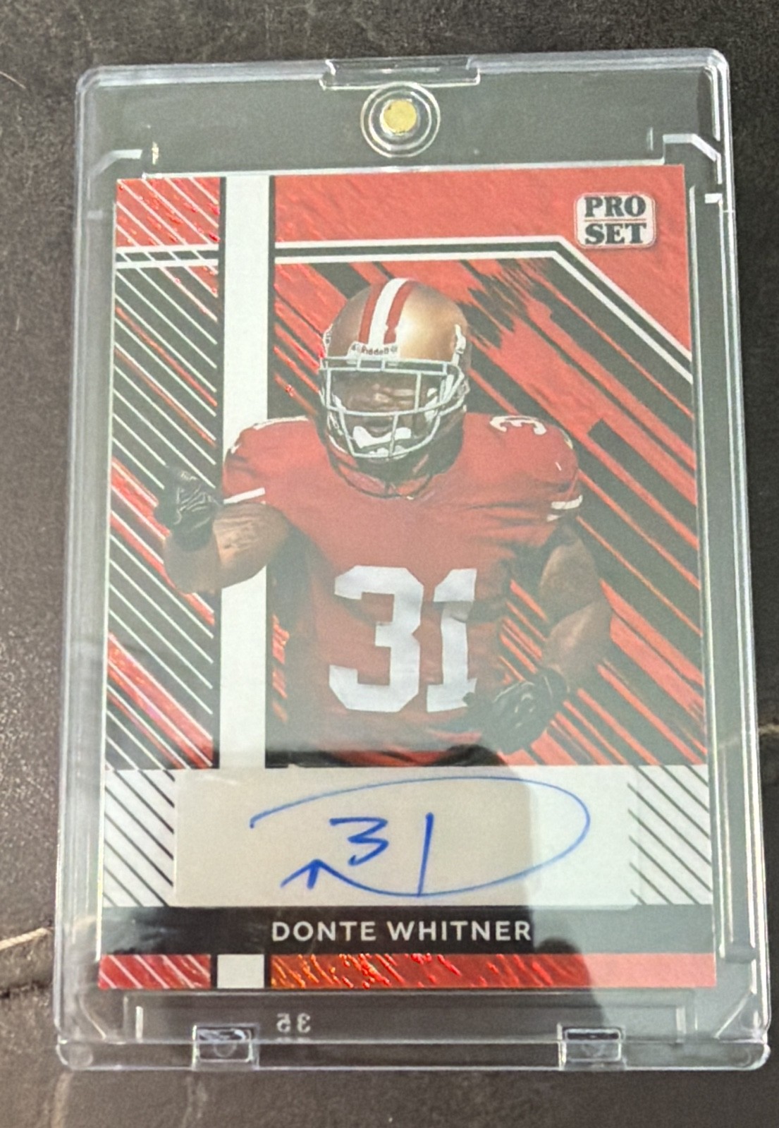 2024 Leaf Collective - Pro Set Autographs Donte Whitner #PSA-DW2 Red Shimmer /4