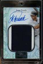 Topps Sterling 2025 Jorge Posada SPLENDOR JUMBO Game Used PATCH AUTO /5 YANKEES