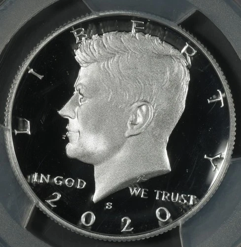 2020-S PCGS PR70DCAM SILVER KENNEDY HALF DOLLAR PROOF FIRST STRIKE LEN BUCKLEY