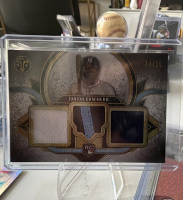 Topps Triple Threads 2024 Junior Caminero Rays Rookie Team Relics RTR-JCA /36