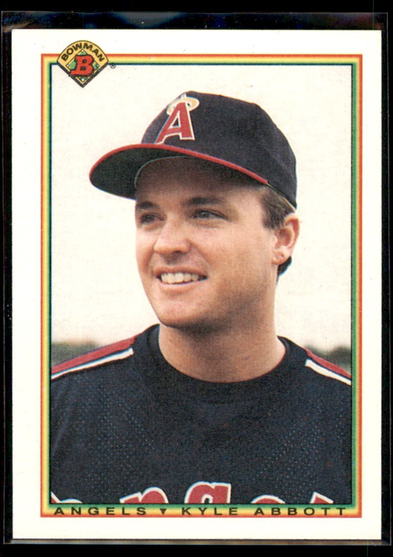 1990 Bowman Kyle Abbott RC #287 California Angels