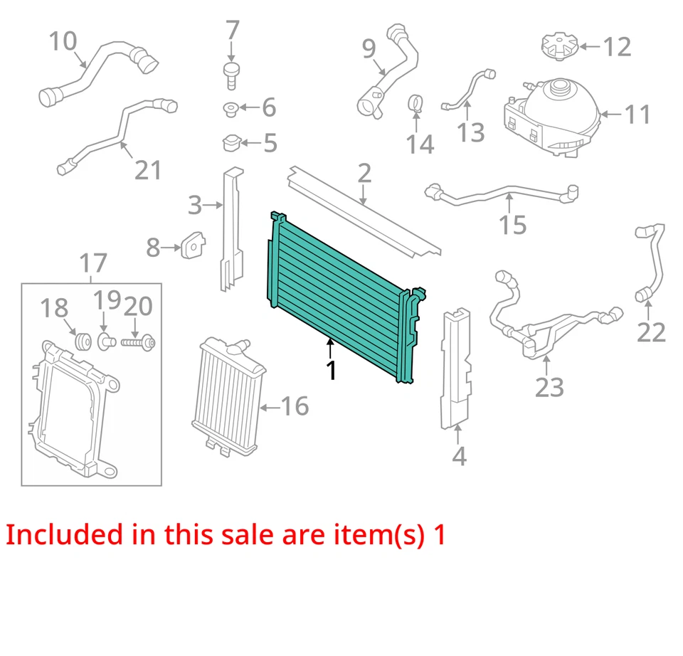Radiator N26 Engine Sulev Main Fits 12-16 BMW 328i 4891916 Foto 3 de 4
