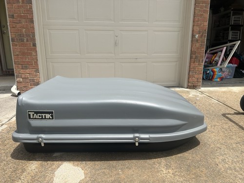 TacTik Car Top Cargo Carrier Vehicle Roof Mount Luggage Storage Box w/Key