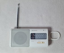 Vintage Sony Portable Radio AM FM Receiver ICF-380 White - Works Great