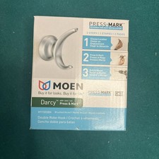 Moen MY1503BN Darcy Robe Hook/Towel, Press  Mark - Brushed Nickel Finish