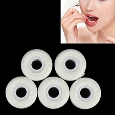 5Roll 50m Dental Flosser Oral Hygiene Floss Teeth Cleaning Mint flavor Tooth~QH