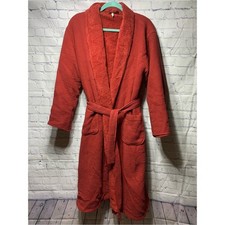 Pottery Barn Womens Waffle Knit Bath Towel Deep Red Sz S Casual Loungewear