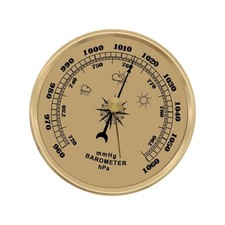 Barometer Barometric Pressure Gauge 9cm Round Weather Pressure Gauge for Home
