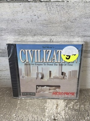 PC Sid Meier's Civilization 1997 DOS CD-ROM Jewel Case Sealed