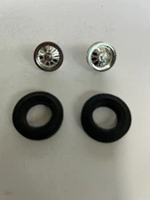 Pair of Type 2 Strombecker Wire Wheels & Tires for 1/32 scale slot car NOS