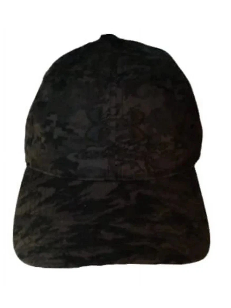 Under Armour Camouflage Freedom Baseball Cap Hat Black Camo Embroidered 1351472