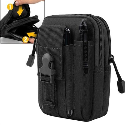 Tactical Molle Pouch EDC Multi-purpose Belt Waist Pack Bag Utility Phone Pocket