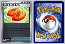 BUDDY-BUDDY POFFIN 184/217 COMMON ASCENDED HEROES POKEMON REVERSE HOLO NM/M