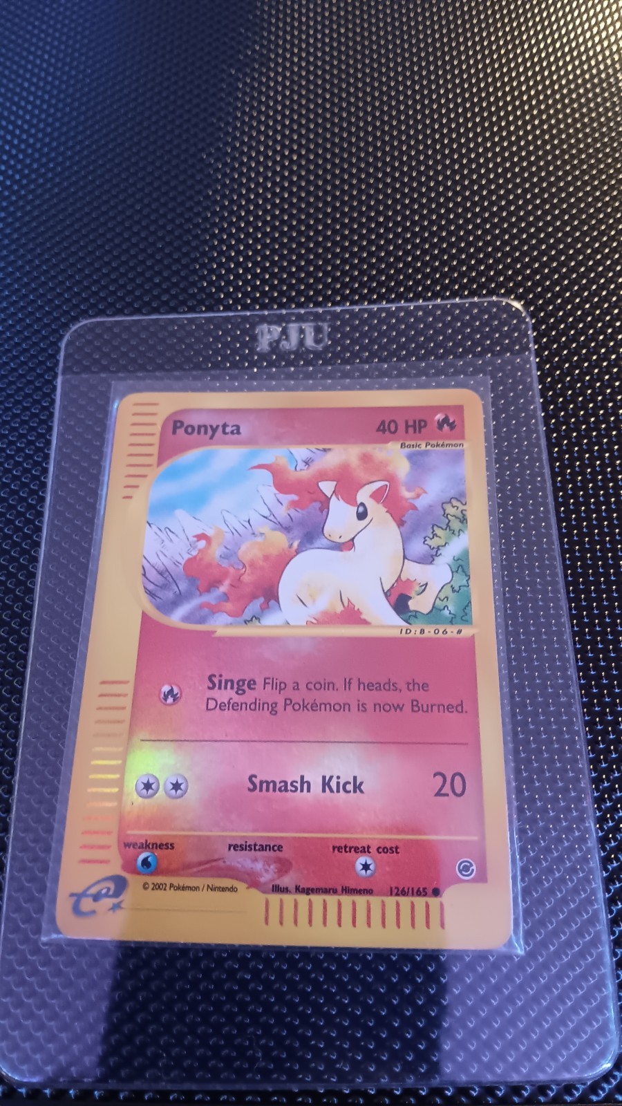Pokemon Ponyta 126/165 Common Reverse Holo Expedition Card NM