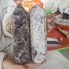 10.5LB 3Pcs A Set Of Natural Quartz Crystal Jasper Point Tower Polished Healing — photo 2