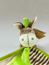 Inware Schmusetuch Esel Kuscheltuch grün Schnuffeltuch Babygeschenk