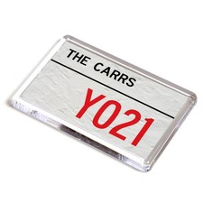 FRIDGE MAGNET - The Carrs YO21 - UK Postcode