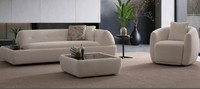Sofa Sessel Beige Stil Modern Wohnzimmer GeräUmig Bequem Komfortabel