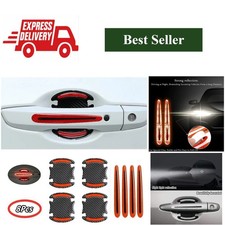 Car Door Handle Reflective Stickers Anti-Scratch Protection 8pc Set