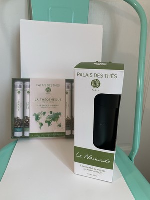 New Open Box Palais Des Thes Tea Maker On The Go + New Sealed Tea Library 